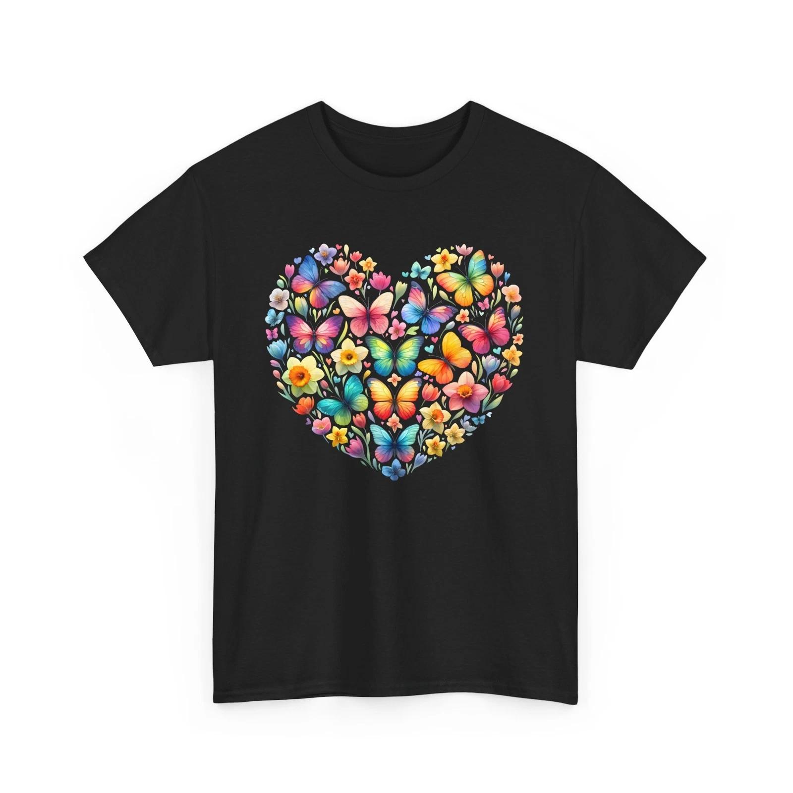 

Floral Aesthetic T-Shirt | Springtime Beauty Nature Lover Tee | Butterfly Shirt 4XL