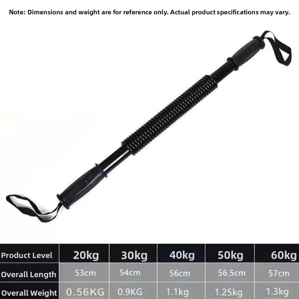 Foldable Spring Bar Resistance Bend Bar 20-60kg Arm Trainer Man Arm Exerciser Gym Equipment