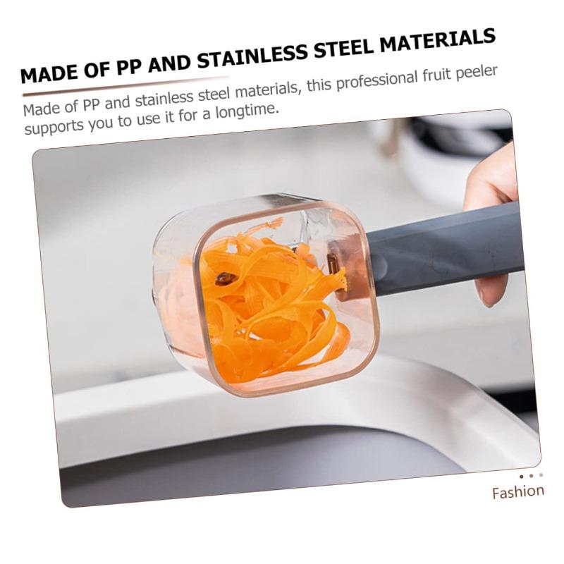 Kitchen Small Tool Stainless Steel Single Head Peeler Vegetable and Fruit Long Handle Creative Peeler