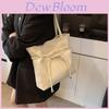 Bolsa Tote Minimalista Para Mulheres Com Fechamento de Cordão Material Pu Para Uso Diário