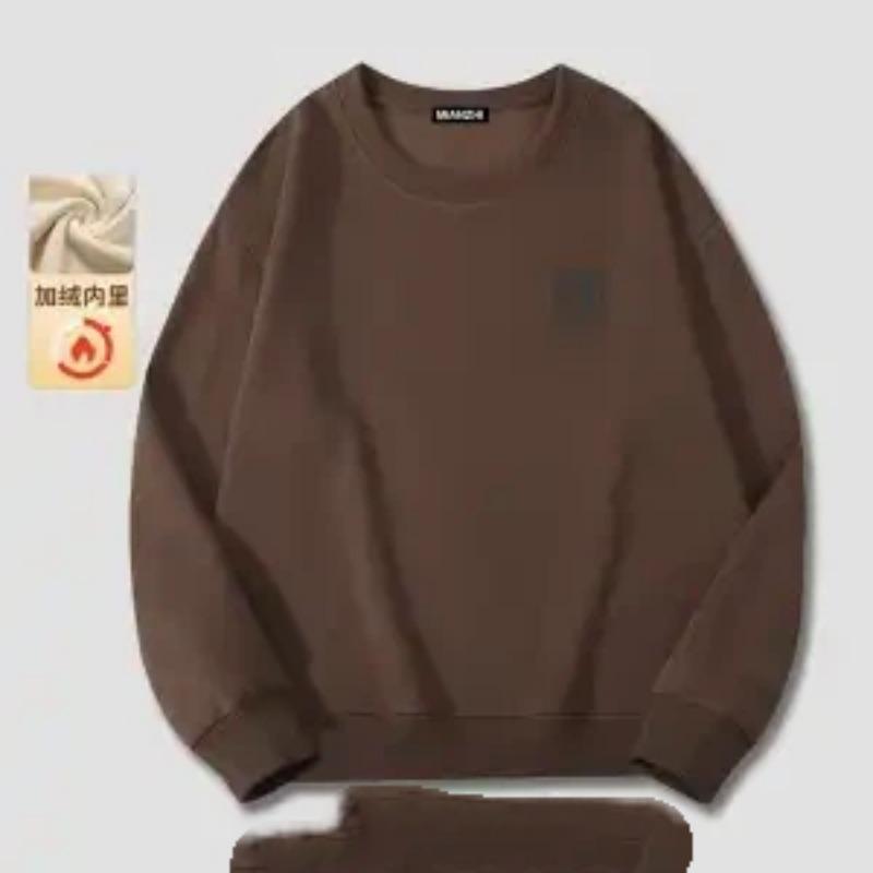 Fashionable Men's Autumn and Winter Sweater Design Printed Long Sleeve Trendy Brand Versatile Casual Loose Round Neck Top