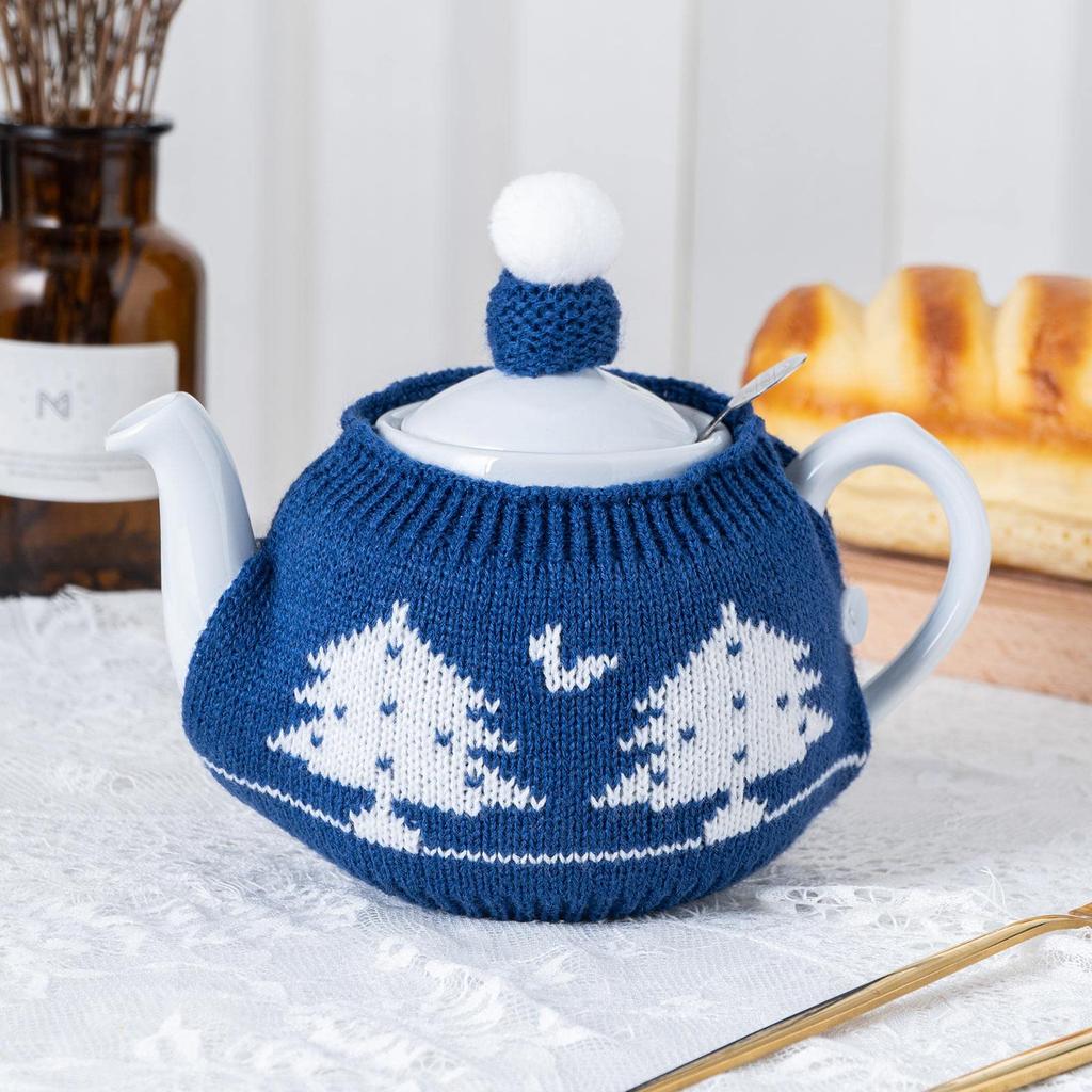 Cute Acrylic Fiber London Pottery Cozy Tea Set, 2 Cups, Gift