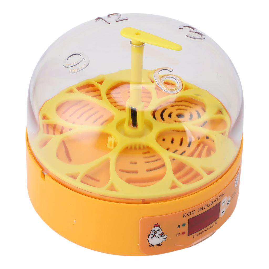 Egg Incubator 6 Eggs Smart Egg Hatchery Temperature Control Manual Egg Turning Poultry Incubator