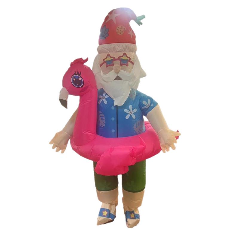 Halloween Santa Claus Snowman Reindeer Inflatable Costume - Christmas Tree Gingerbread Man Outfit