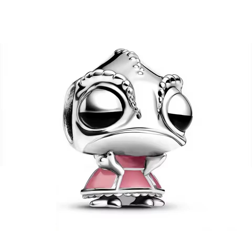 

925 Silver Cute Cartoon Mouse Dog Cup Bear Charm Beads Animal & Character Charms DIY Jewelry Gift for Her