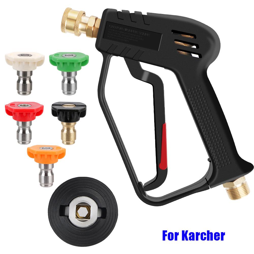 Alta Pressão M22 14MM para Limpeza de Carros Kit Bico Colorido com 5 Conexões Rápidas Pistola de Água de Limpeza Para Karcher/Nilfisk
