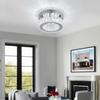 Modern Crystal Chandelier Small LED Crystal Ceiling Light for Dining Room Bedroom Living Room Hallway (Cool White)