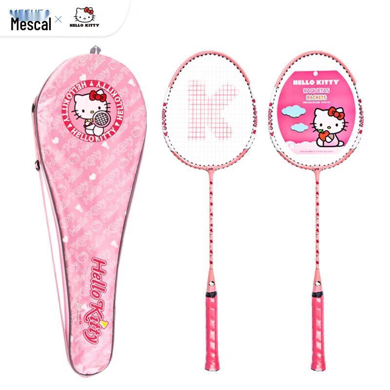 Par de Raquetas de Bádminton Hello Kitty Mesuca