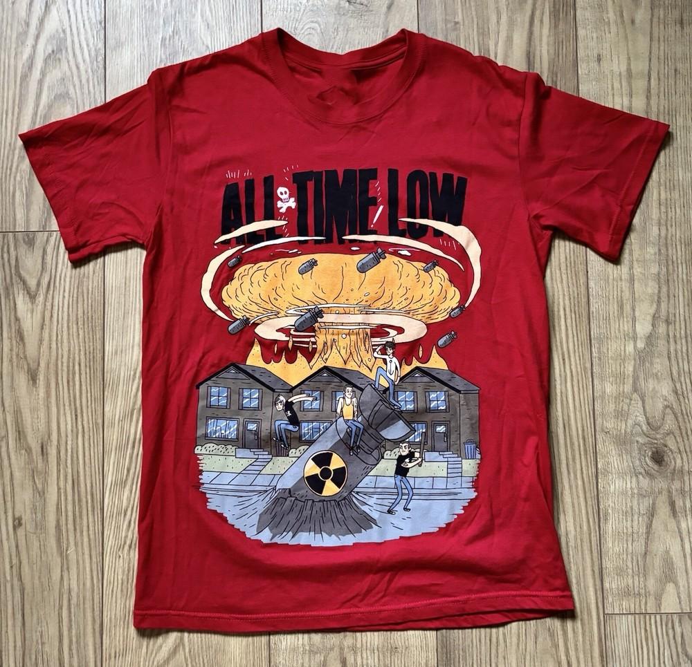 

Rare New End Of The World Tour All Time Low Red S-5XL Unisex Shirt FF239 Unisex T-Shirt XL