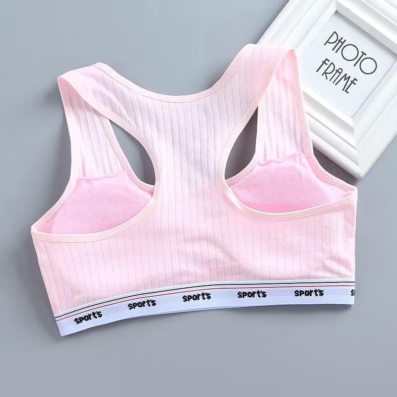 Teenageer Girls Sports Bra Gym Cotton Underwear Training Vest Your Crop Top 8-14 Years
