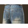 Winter Fleece Warm Jeans Men Loose Wide Leg Pants Elastic Waist Velvet Flocking Outdoors Trousers
