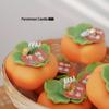 Persimmon Scented Candle: Handmade Holiday & Birthday Gift, Creative Party Favor & Ornament