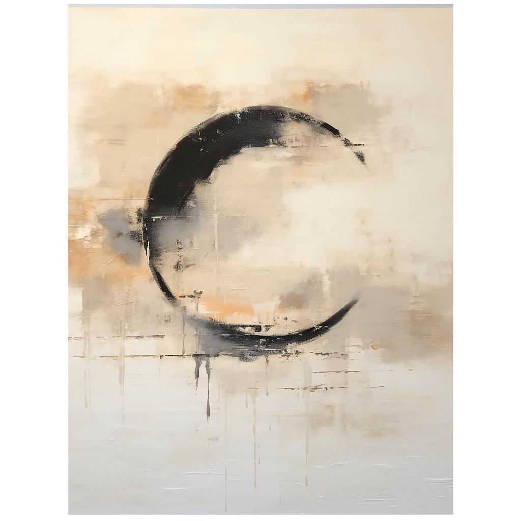 Symphony of the Circle Symphony of the Circle, 30X40 Cm, Gold Aluminum Frame, 230 Gsm Matte Paper