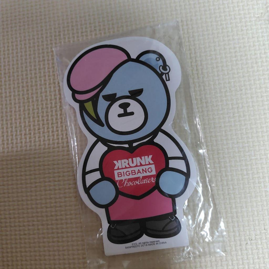 [USED] BIGBANG Keychain KRUNK K-POP Tassel Memo Pad 9 Pieces