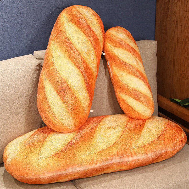 Simulations-Brotkissen - Langes Brot-Stofftier für Foto-Dekoration, Geschenk für Jungen und Mädchen