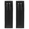 2Pcs PU Leather Pen Sleeve Pouches with Adjustable Elastic Band Notebook Pencil Holder for Planners Binders Folder Book