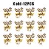 Festive Reindeer Napkin Rings Gold Silver Christmas Deer Napkin Holders for Holiday Table Dining Decor