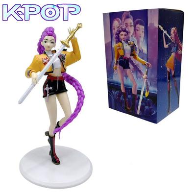 Kpop Demon Hunters Figure Toy Cartoon Rumi Action Figure PVC Desktop Decoration Model Doll Toy Fans Gift