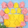 Weihnachtsplätzchenform-Set Kreative Backwerkzeuge Feiertags-Ausstecher Zuckerplätzchen-Former DIY Küchenzubehör zum Backen