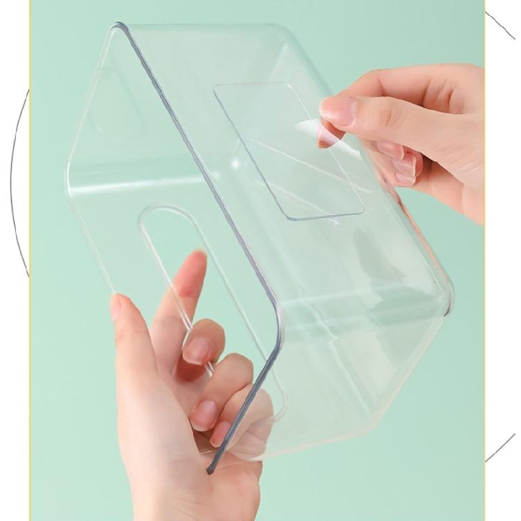 Transparente Taschentuchbox Servietten-Gesichtstuch-Aufbewahrungsbox Badezimmer Papierhalter