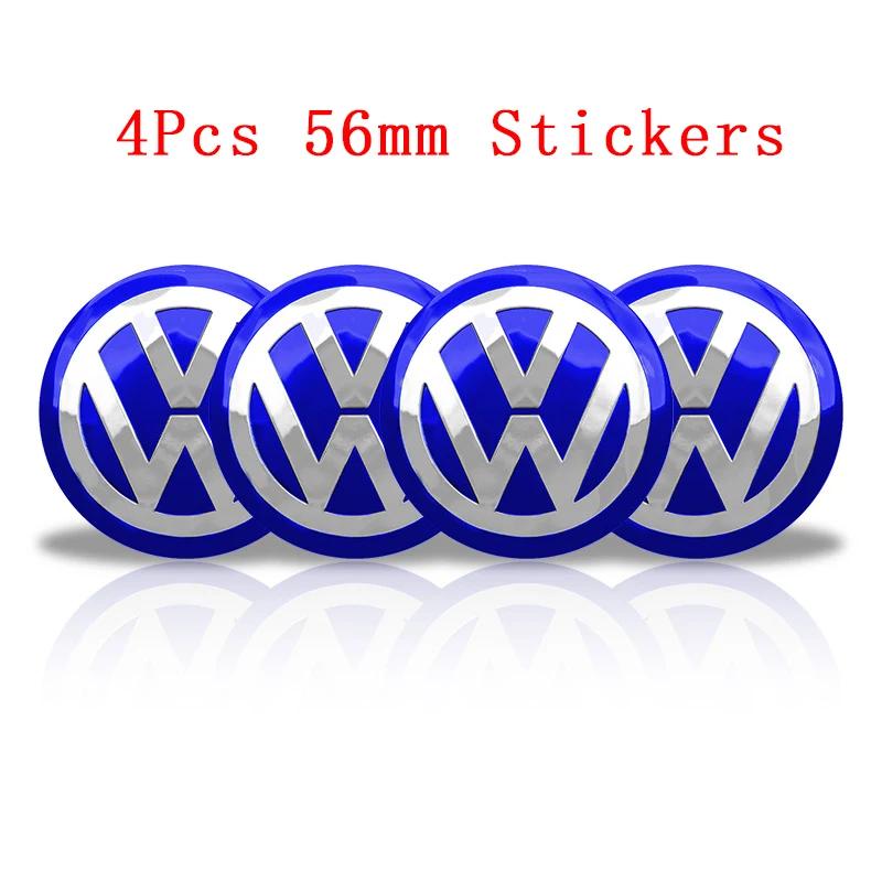 

Для VOLKSWAGEN VW 4 шт. 56 мм 60 мм Центральный колпачок ступицы колеса автомобиля Для Volkswagen Golf GTI R-Line R Polo T5 Passat B7 Накладка на диск Эмблема St