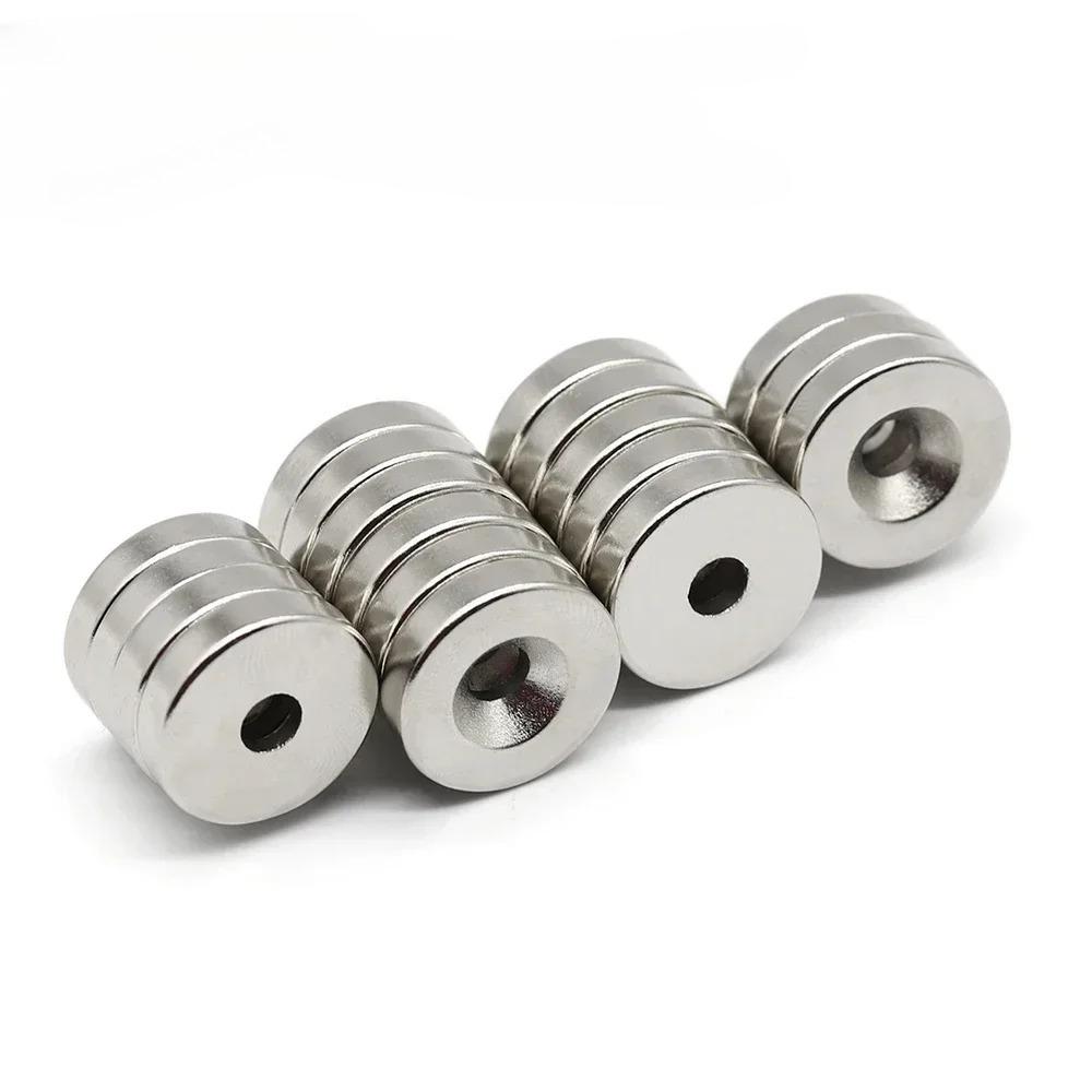 N52 20x3-3.5 20X5-5MM 20X10-5MM N35 Hole 3.5mm Refrigerator standard size Magnet Super Round Disc Ring Office Home Craft