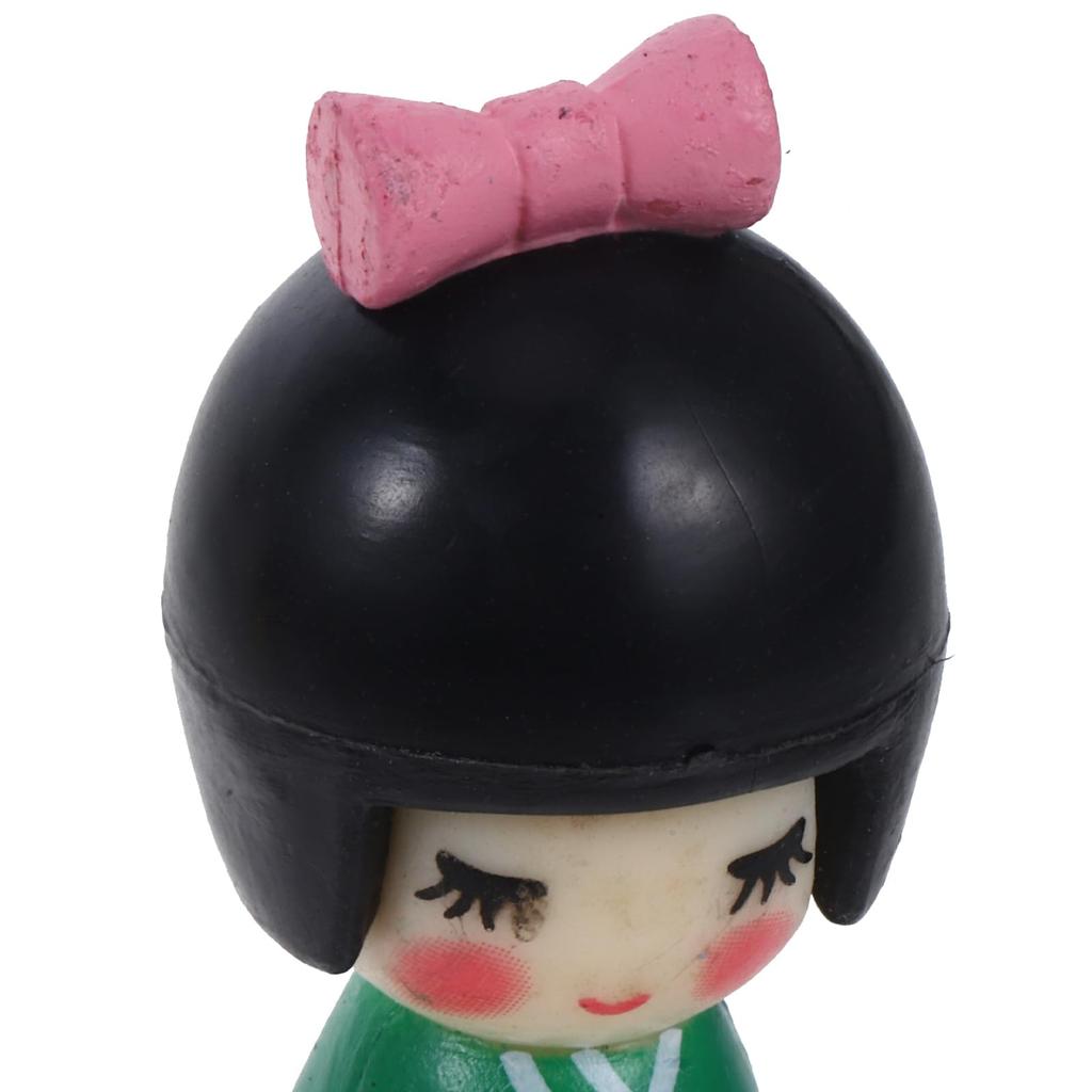 ledmomo Set of 6 4cm Japanese Kokeshi Miniature Japanese Dolls in Tabletop Wooden Kimono Kokeshi Gardening Small Geisha Perfect for Dolls, Kimono,