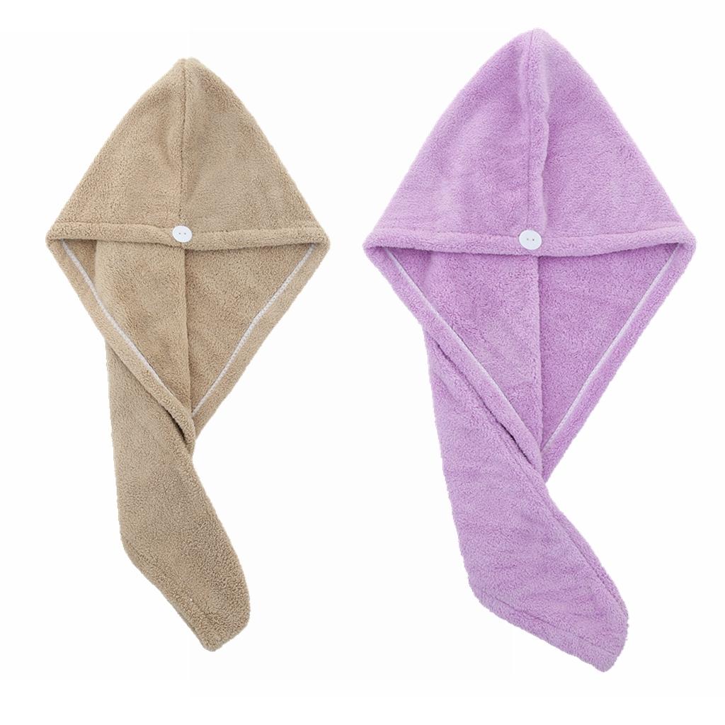 Drying Hair Towel Dry Hair Cap Microfiber Hair Drying Wrap Strong Water Absorbent Triangle Shower Hat Wiping Hair Towel Tool