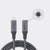 Luxxio zu 80 Gbit/s Bidirektional 120 Gbit/s Unidirektional USB Thunderbolt Nylon USB-C USB-C Stecker-Buchse Kabel, 240W, Übertragung, 16K60Hz, E-Marker Chip,