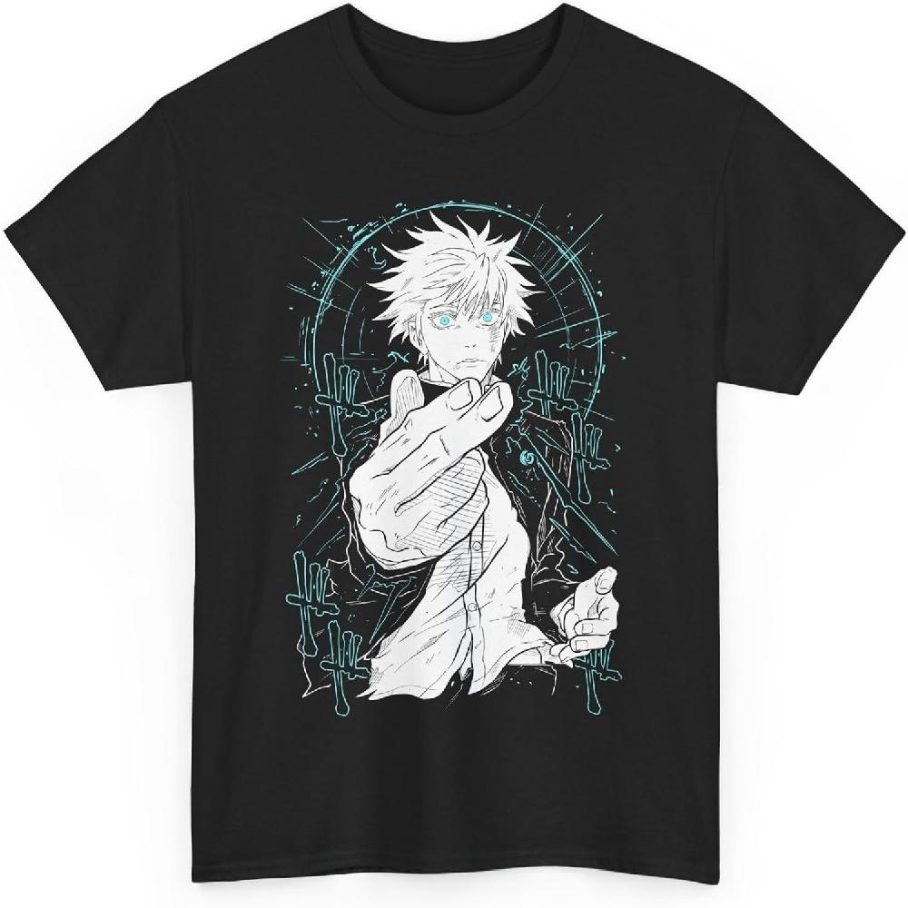 

Jujutsu Gojo Anime T-Shirt Unisex Kaisen Satoru Anime Manga Japanese Cotton S