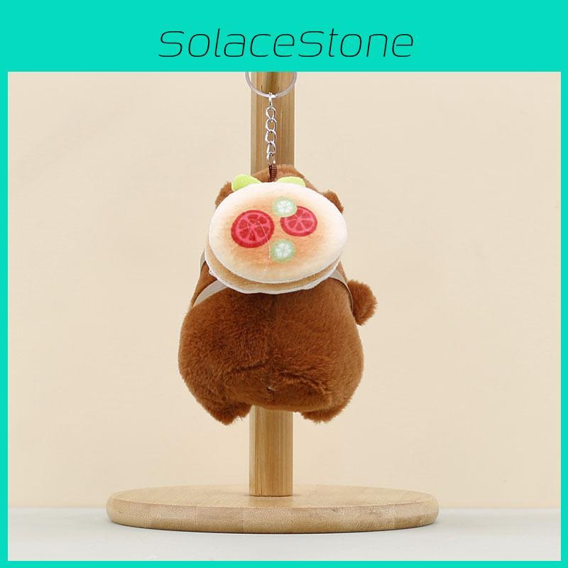 Pendant Capybara Plush Animal Keychain Bag Decoration Cute Doll Holiday Gift