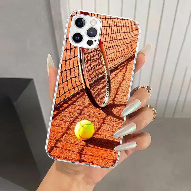 Tennis Sport Phone Case for Iphone 17 Air 16 15 Plus 14 13 Mini 12 11 Pro Max 16E 7 8 SE 2020 Soft Funda Print Shell 17 Air 16 1