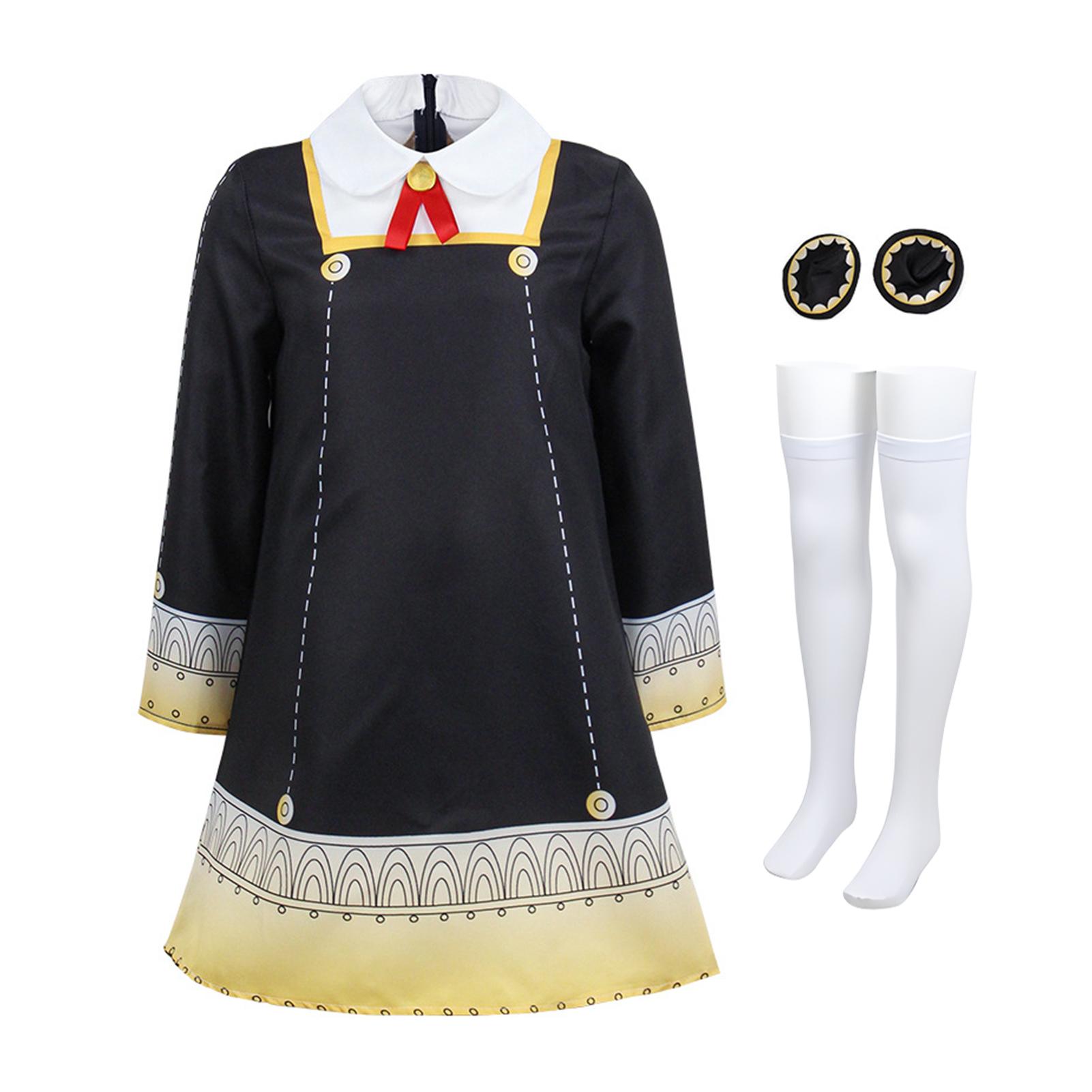 

Новый костюм для косплея Anya Forger, детский головной убор, униформа, платье SpyXFamily, Хэллоуин, Рождество, японский язык