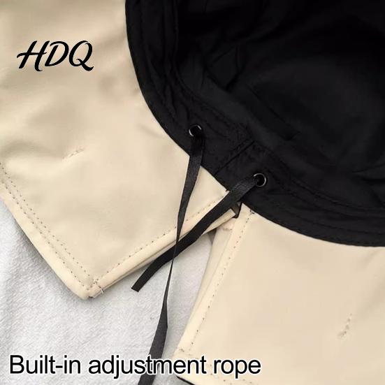 Packable Sun Hat Summer Hat Rear Bowknot Wide Brim Cycling 360 Beach