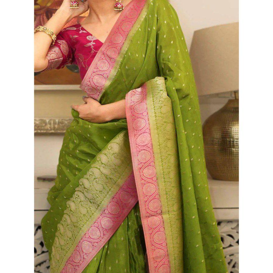 Trending Wedding Collection - Soft Lychee Silk Saree