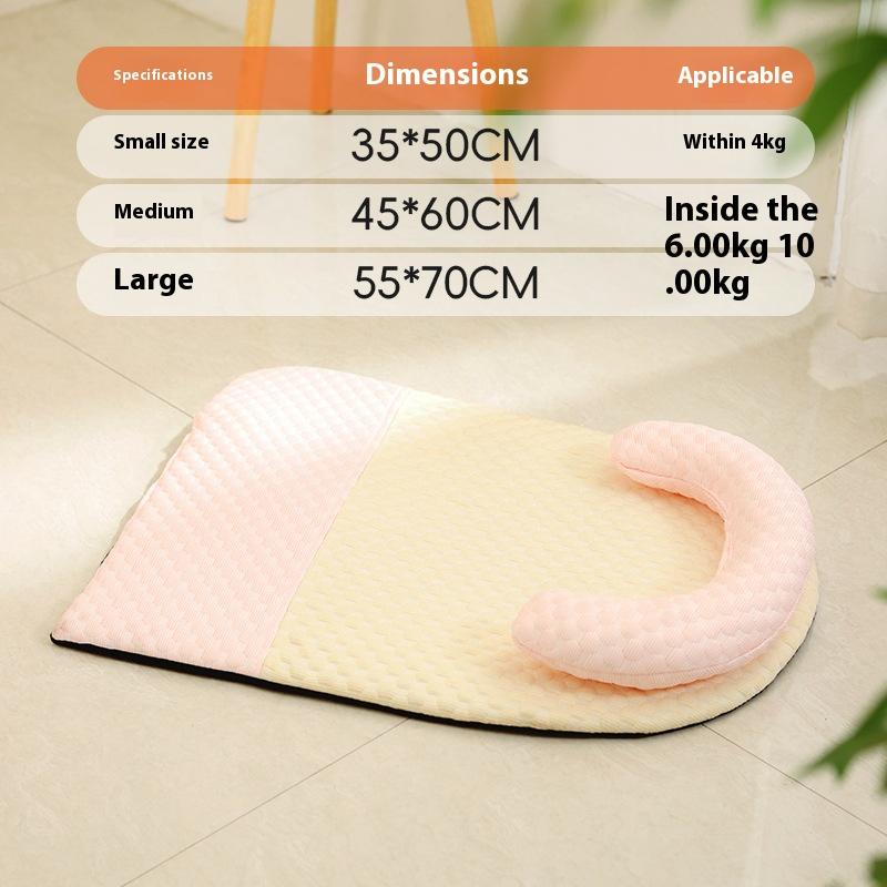 

Pet Ice Mat,pet Soft Silk Pad, Made of Large-Sized Fresh Fabric with Delicate Texture and Smooth Surface,suitable for Summer Use S