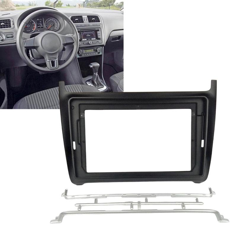 Car Radio Panel Radio Fascia Frame For POLO Dashboard Mount Panel Kit Car Radio Bezel Navigation Modification Faceplate Parts