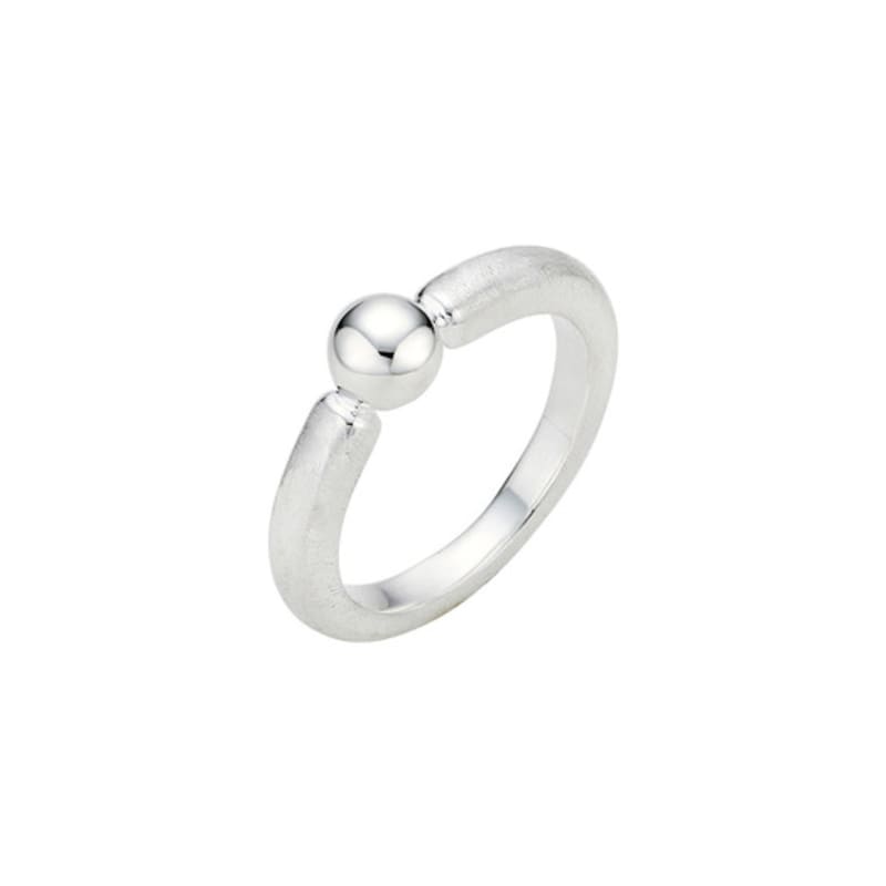 TOU SS009 Matte & Glossy Ball Ring