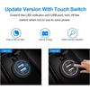 Quick Charge 3.0 Dual USB Car Charger Waterproof 12V/24V QC3.0 USB Fast Charger Socket Power Outlet with Touch Switch