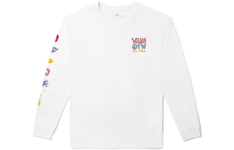 Vans T Shirts Unisex White Crew Neck Moderate Straight Fit VN0A5F3MWHT XL