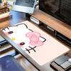 Kitty, Bow Themed XXL Mouse Pad - Non-slip Rubber Desk Mat for Gaming and Office Use, Multi-Function Keyboard and Mouse Pad, Ideal Gift for