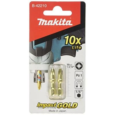 Embout à impact B-42210 Gold Shorton Pz#1X1-3/16" 2/Se