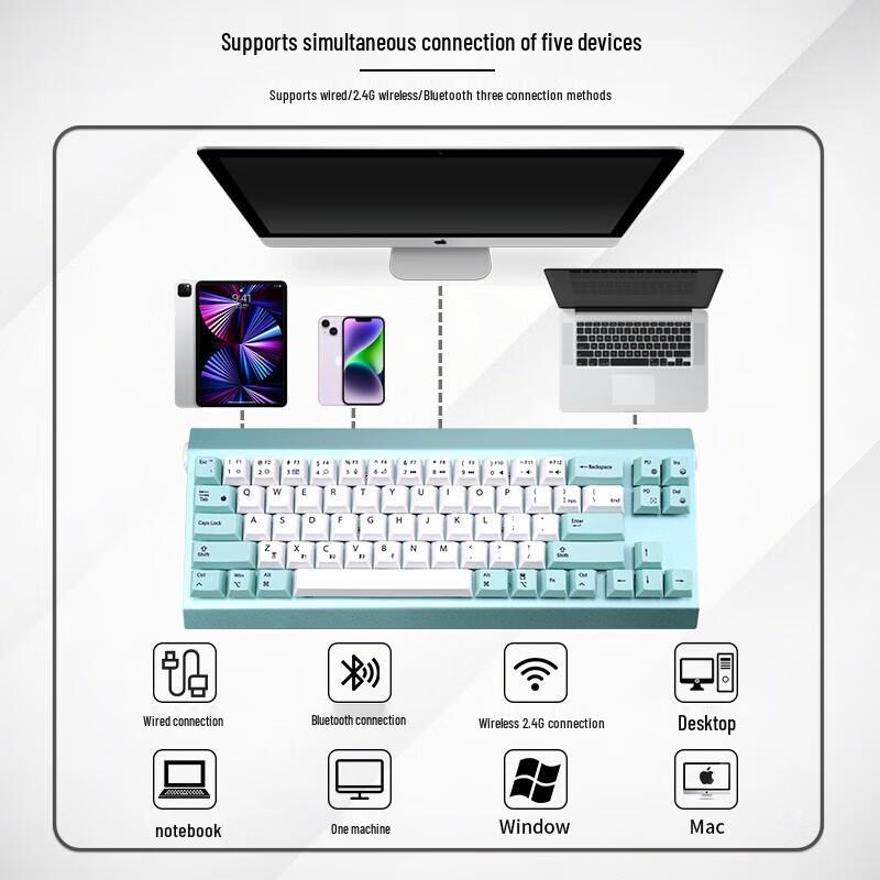 Double Shell M69 Tri-Mode Silent Mechanical Keyboard