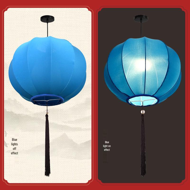 Chinese Style Outdoor Waterproof Colorful Round Lanterns for Scenic Spots and Restaurants