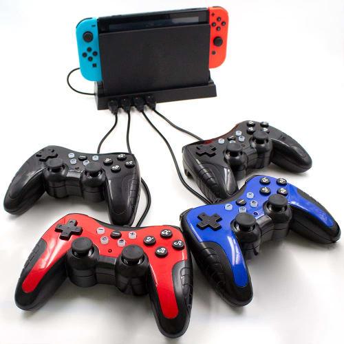 answer 4 port usb hub dock stand for switch dock