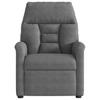 Recliner Chair with Electric Lift Assistance Dark Grey Microfiber Fabric
