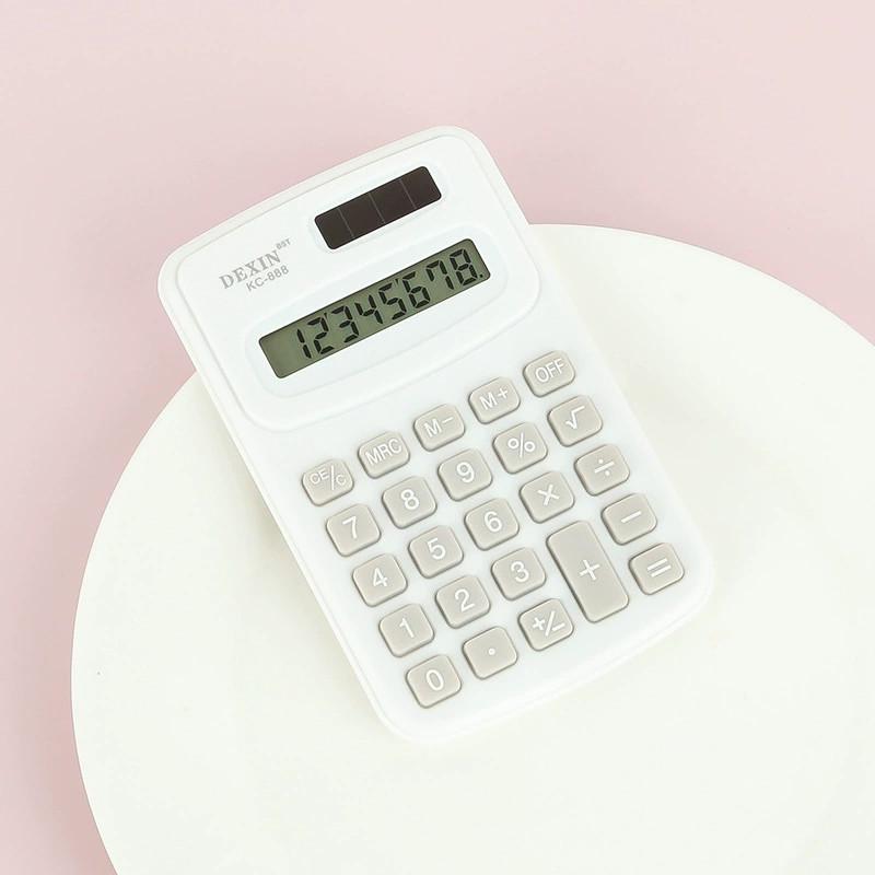 Mini Calculator Slim Solar Power Studentstest Stationery Office Easy Gift Carry