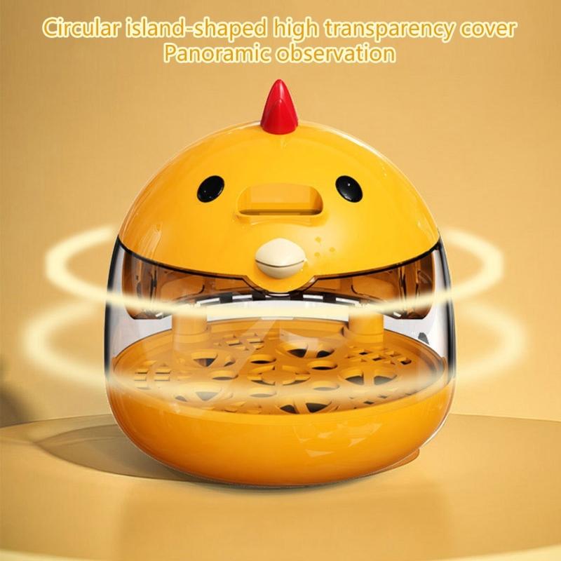 Eggs Incubator 5 Eggs Incubators for Hatching Eggs Heat and Humidity Control 5 Eggs Fully Turnning Poultry Hatcher