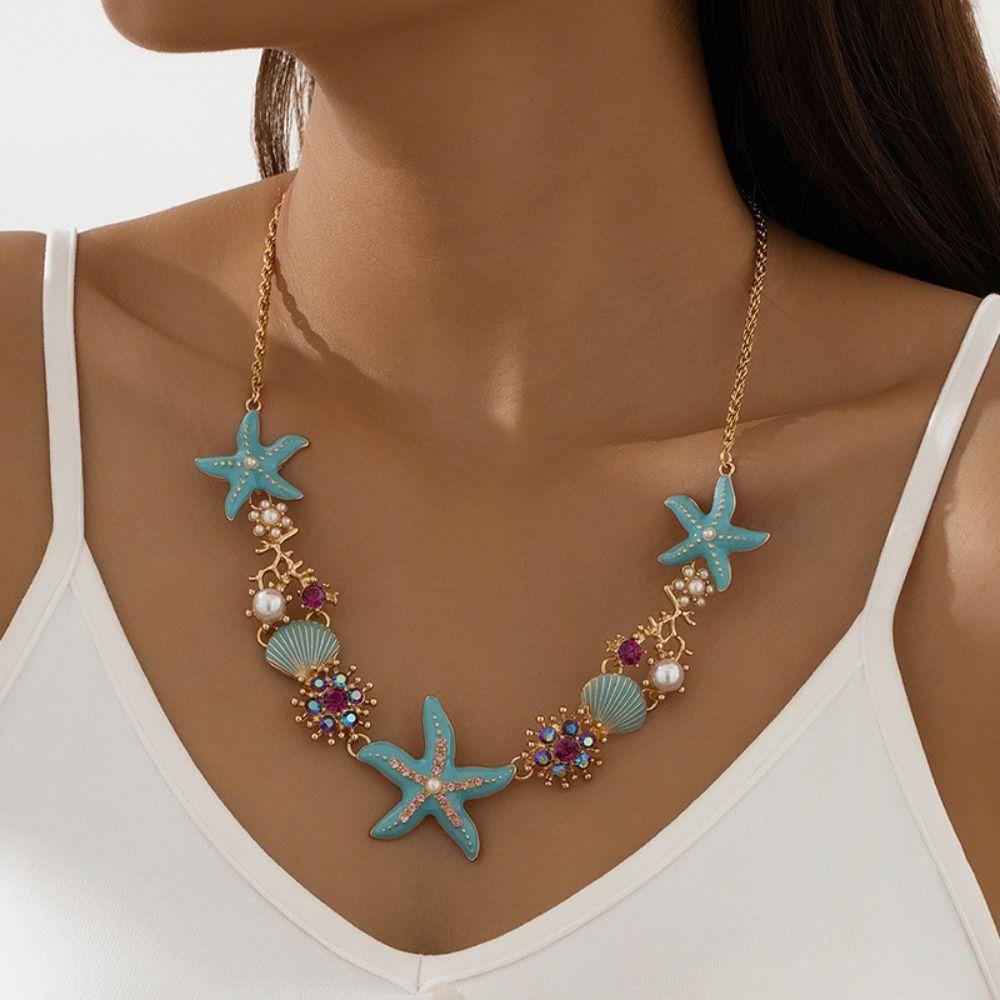 Sea Series Bohemian Shell Necklace Ornaments Starfish Beach Bracelet Shell Starfish Necklace Women