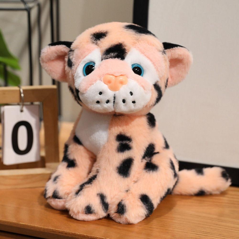 Sitting Simulated Leopard Plush Toy PP Cotton Animals Stuffed Toys  Birthday Gifts